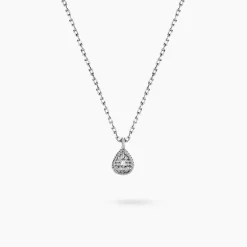 Collier Mon 1er Diamant Or Blanc Diamant