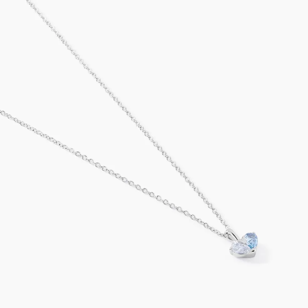 Collier Myhalf Argent Blanc Oxyde De Zirconium