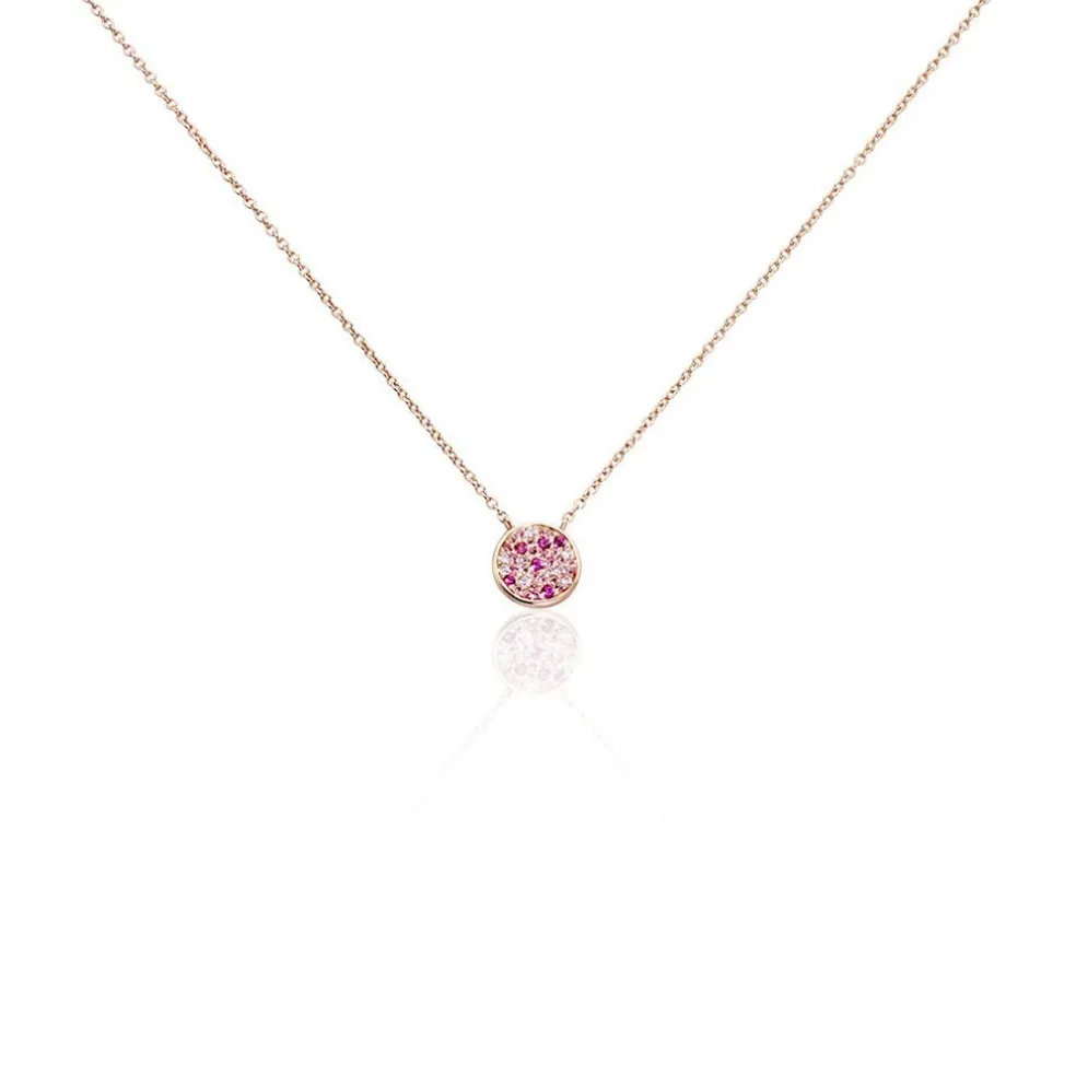 Collier Nelig Argent Rose Oxyde De Zirconium