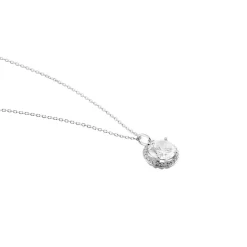 Collier Or Blanc Adil Oxyde De Zirconium