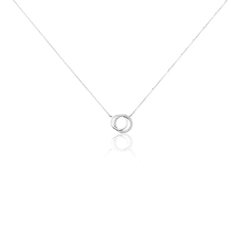 Collier Or Blanc Tresha Diamants
