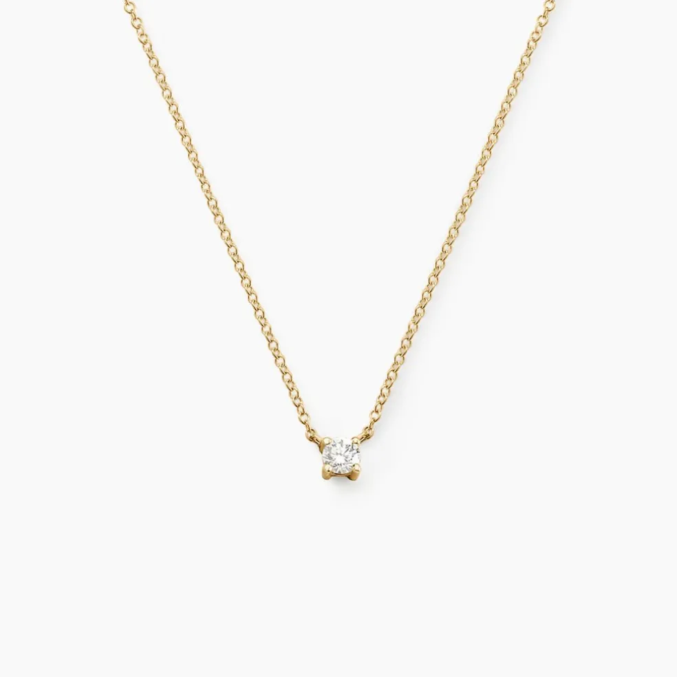 Collier Or Jaune Aphrodite Et Diamant