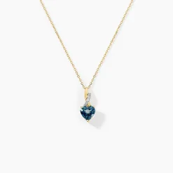 Collier Or Jaune Clothilde Topaze