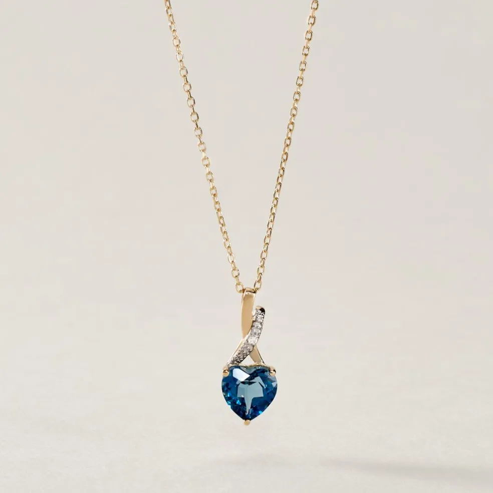 Collier Or Jaune Clothilde Topaze