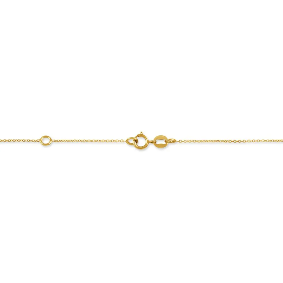 Collier Ponama Or Jaune Oxyde De Zirconium