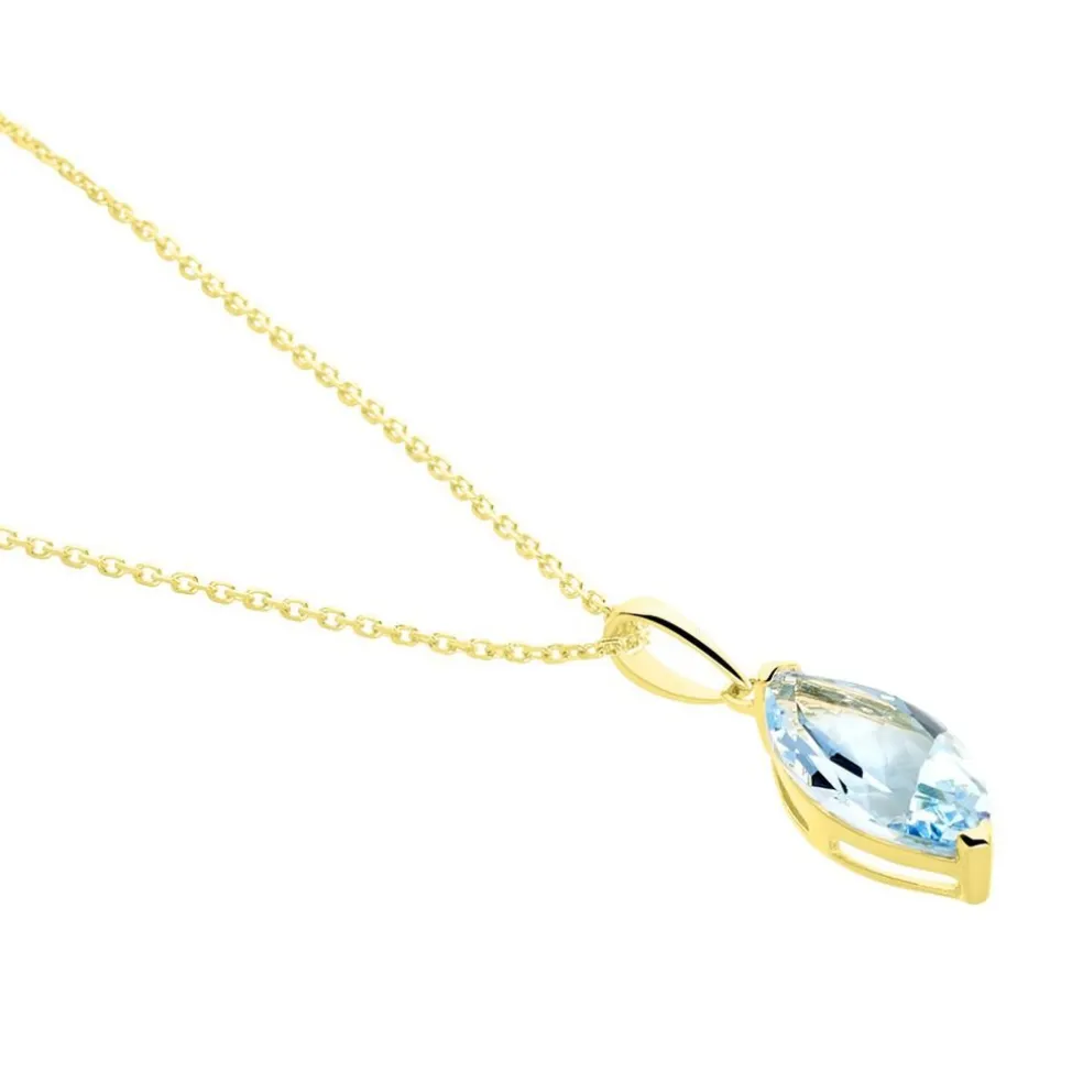 Collier Raquel Or Jaune Topaze
