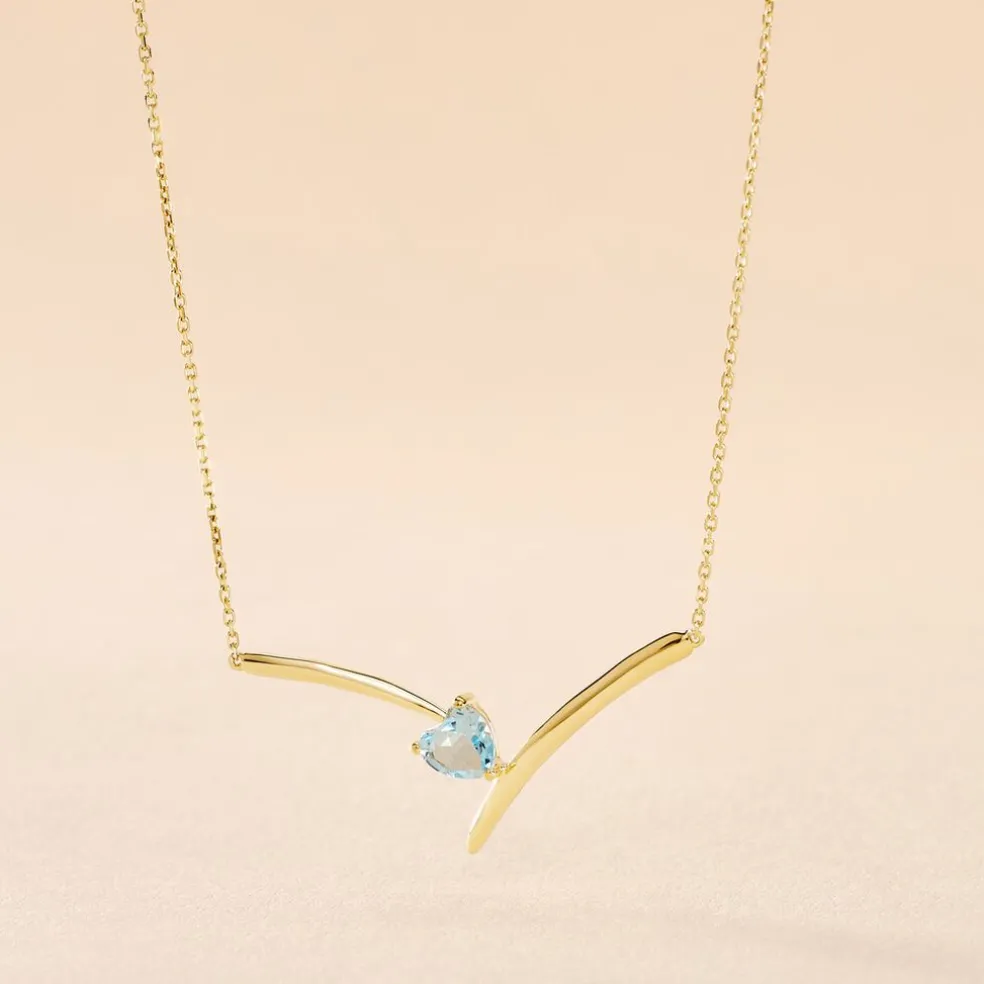 Collier Renaldine Or Jaune Topaze