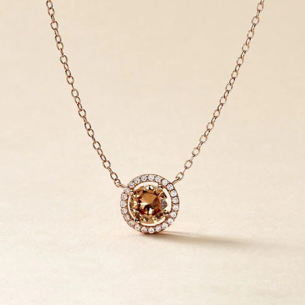 Collier Rio Copacabana Argent Rose Oxyde De Zirconium