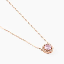 Collier Rio Copacabana Argent Rose Oxyde De Zirconium