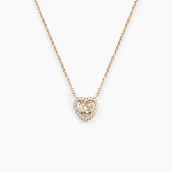 Collier Suzon Argent Rose Oxyde De Zirconium