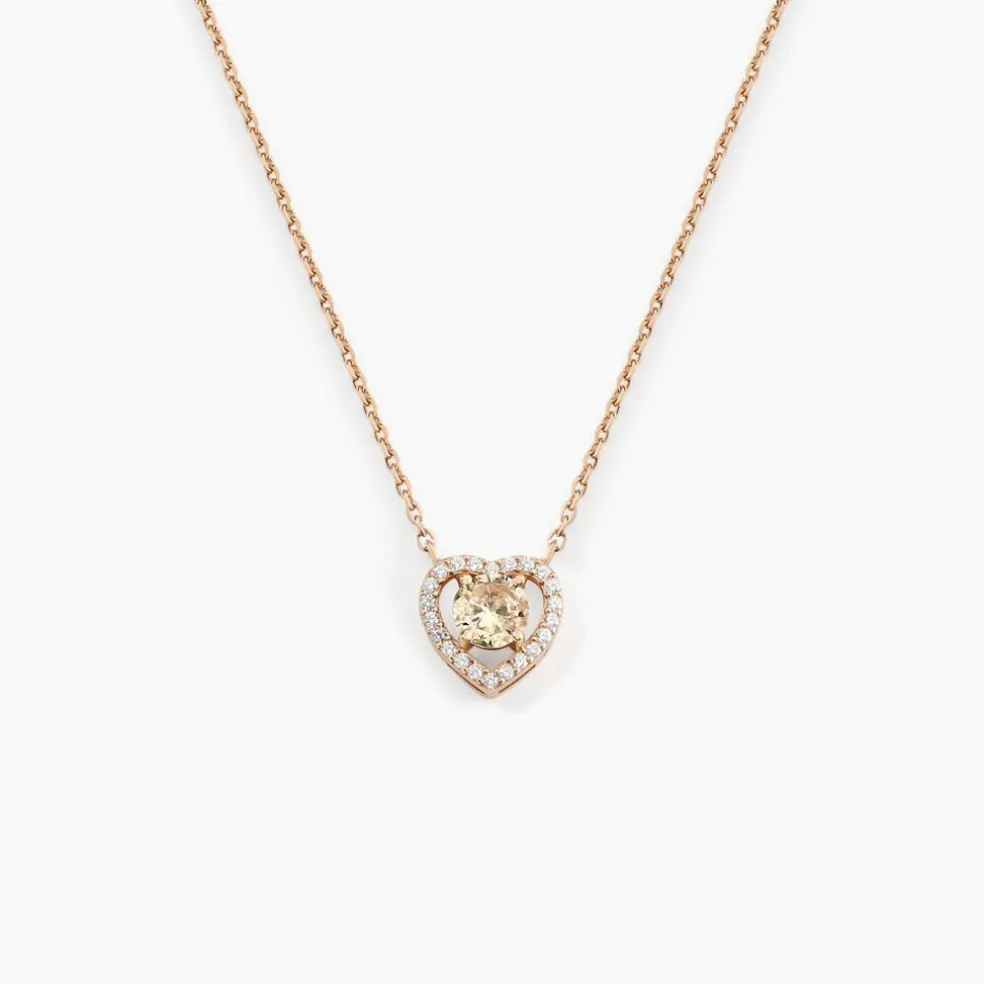Collier Suzon Argent Rose Oxyde De Zirconium