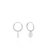 Creoles Elvyn Argent Blanc