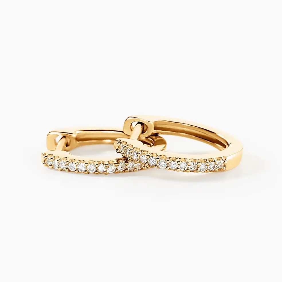 Creoles Or Jaune Aryanna Diamants