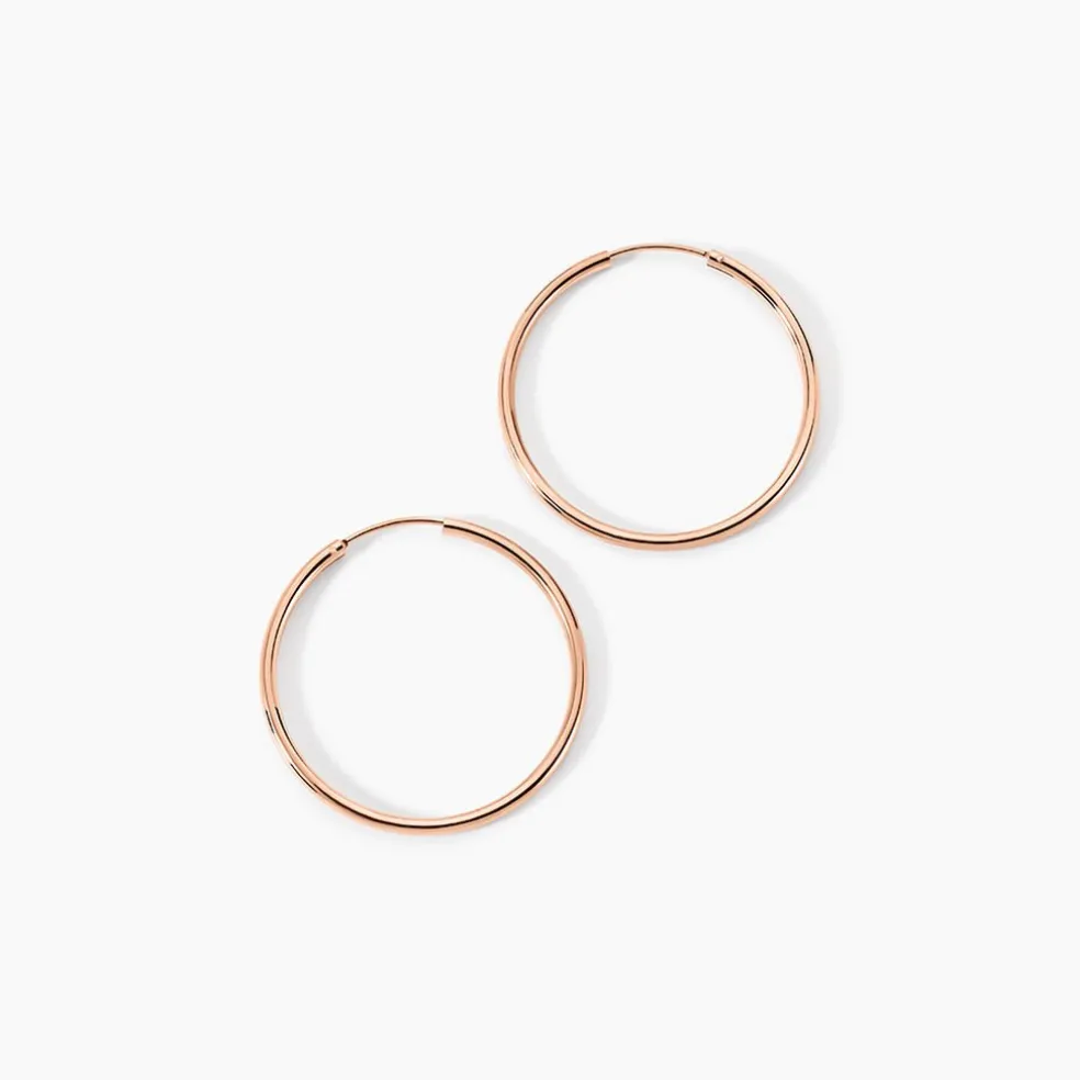 Créoles Argent Rose Olympia