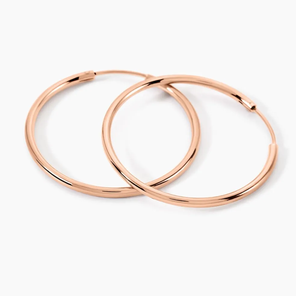 Créoles Argent Rose Olympia
