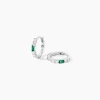 Créoles Felisa Argent Blanc Oxyde De Zirconium