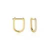 Créoles Graphic Lines Or Jaune Oxyde De Zirconium