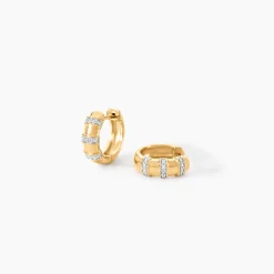 Créoles Hamino Or Jaune Diamant