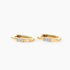 Créoles Infinite Love Or Jaune Diamant