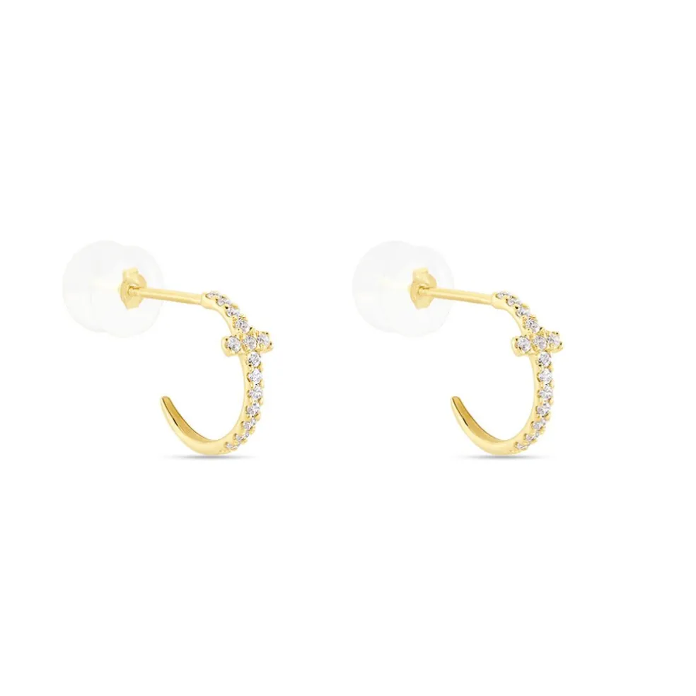 Créoles Like A Virgin Or Jaune Oxyde De Zirconium