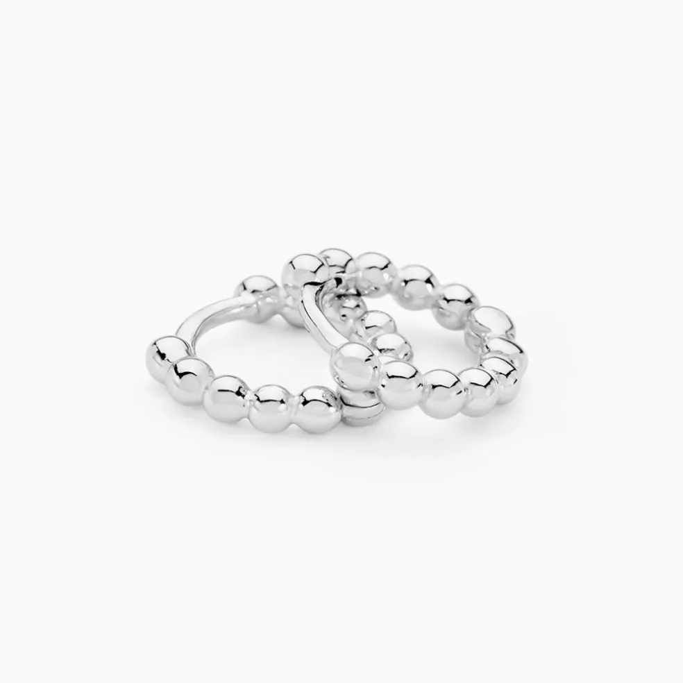 Créoles Louisette Argent Blanc