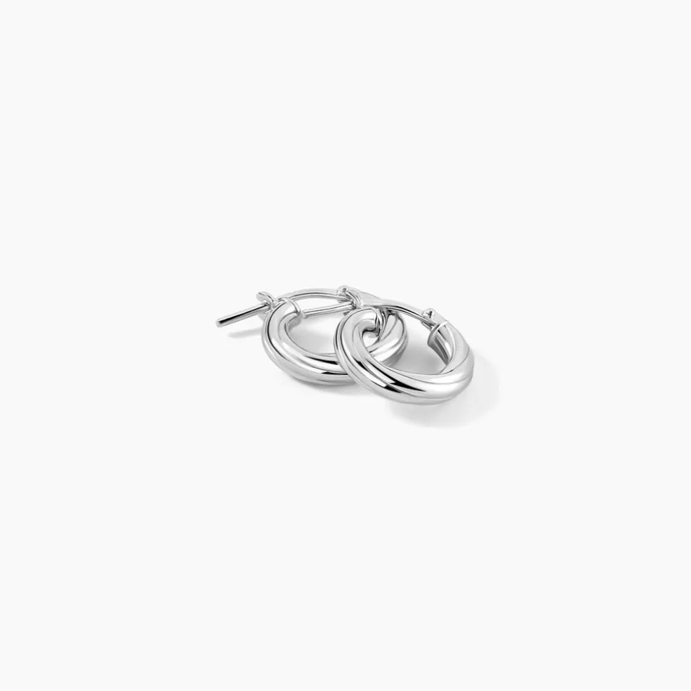 Créoles Maia Argent Blanc