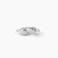 Créoles Manon Argent Blanc