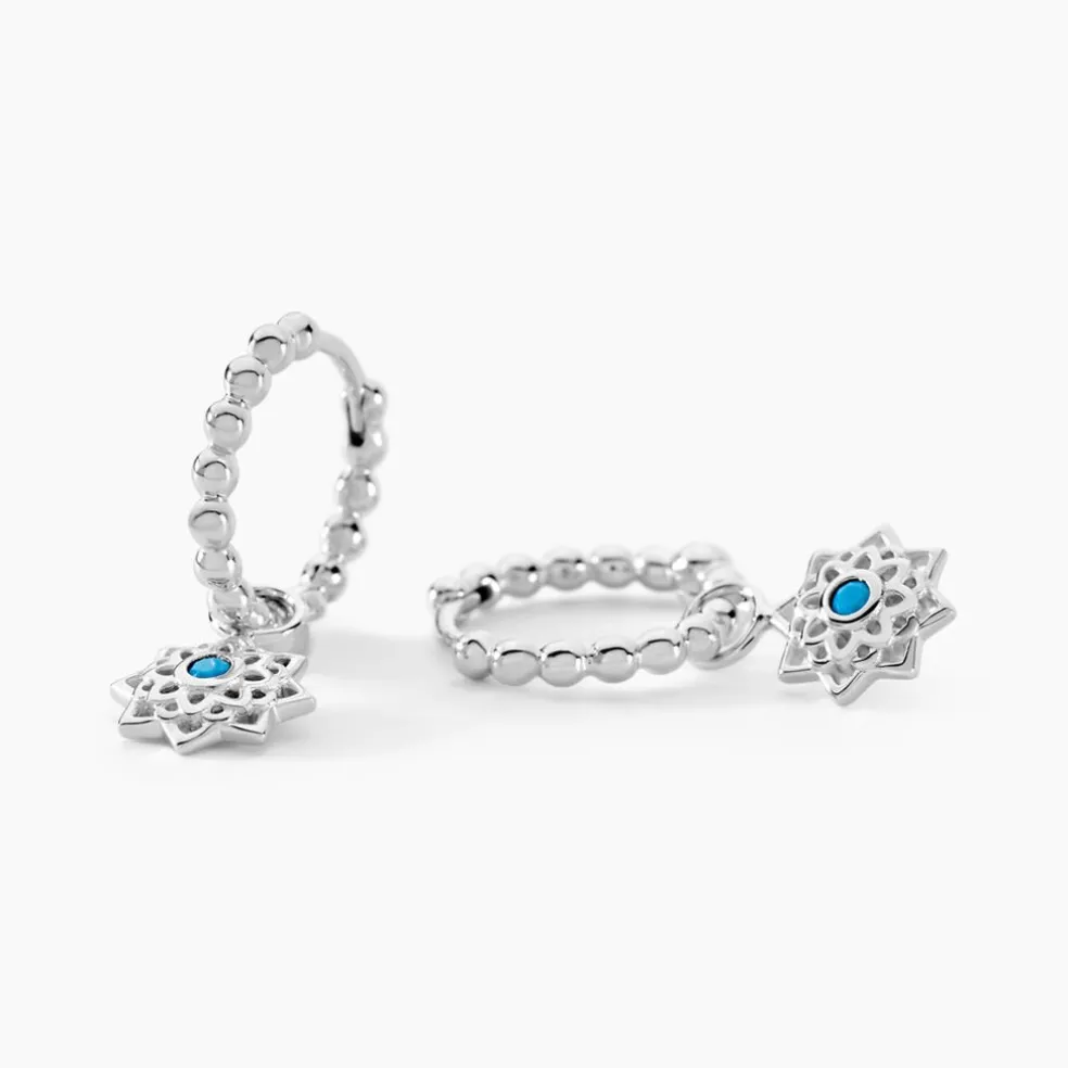 Créoles Meissa Argent Blanc Oxyde De Zirconium