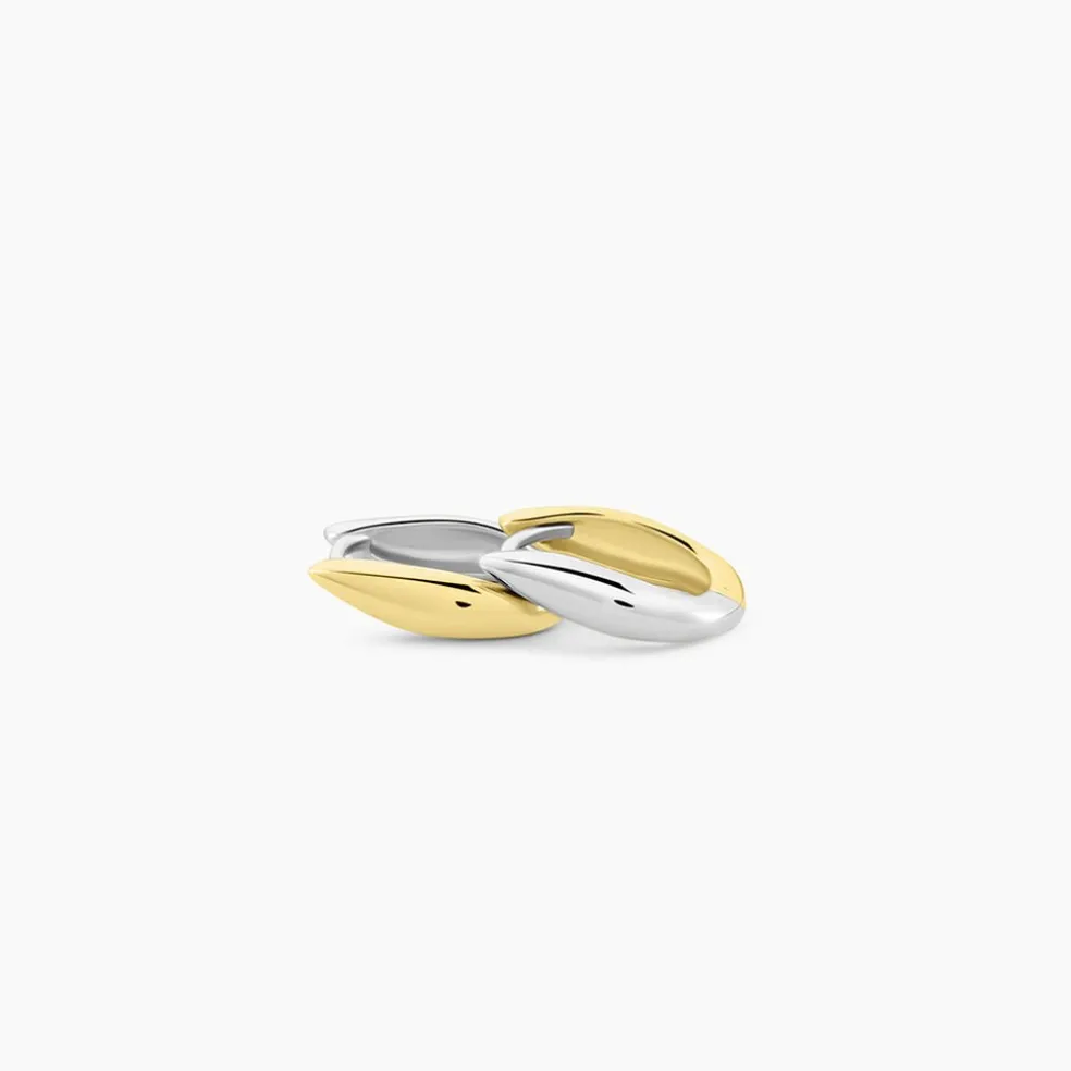 Créoles Perfect Match Argent Bicolore