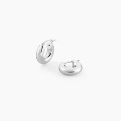 Créoles Piana Argent Blanc
