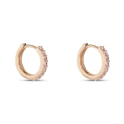 Créoles Rio Argent Rose Oxyde De Zirconium