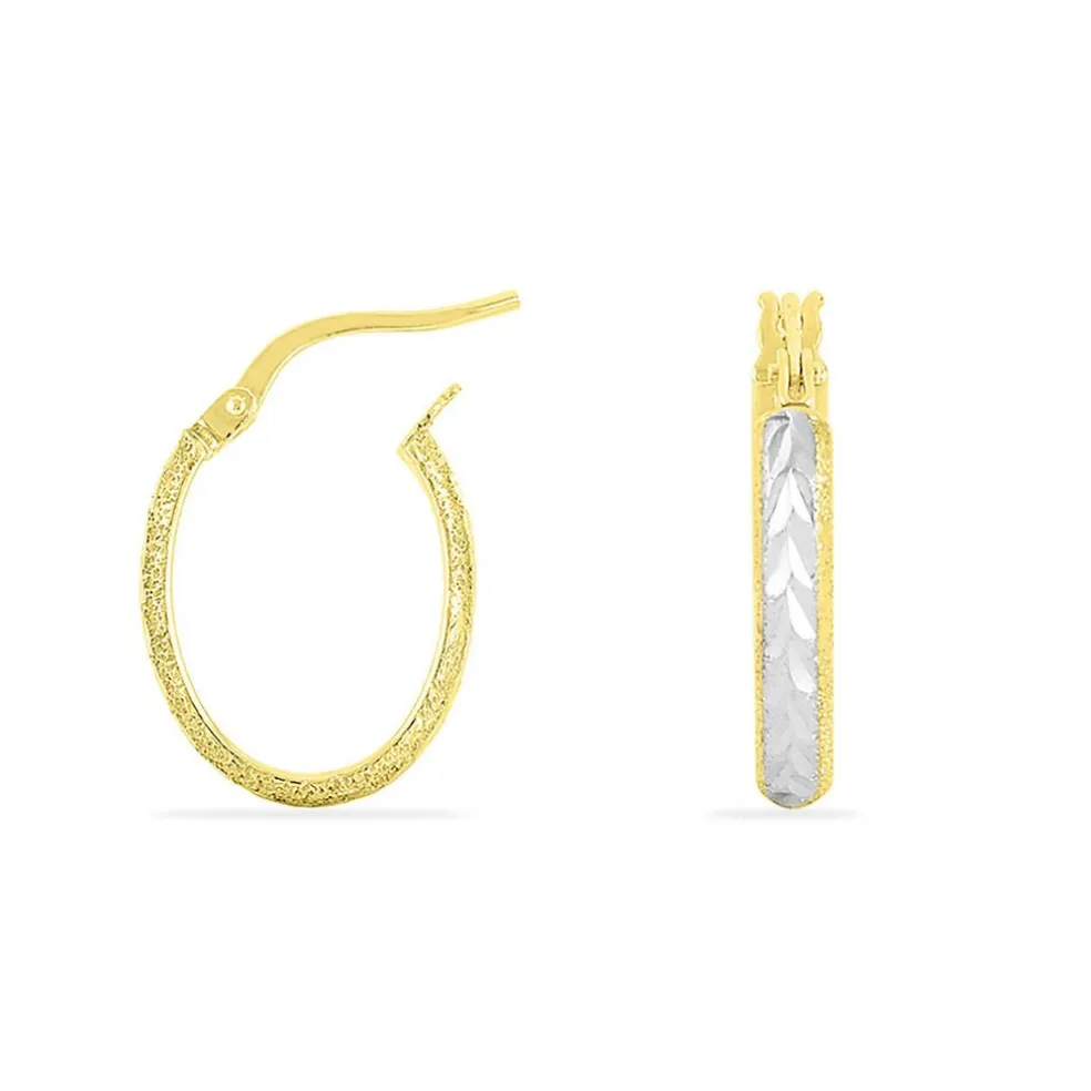Créoles Sterala Or Jaune Strass