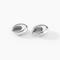 Créoles Two Argent Blanc