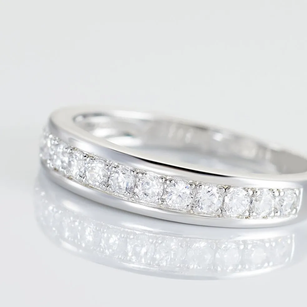 Demi Alliance Heket Argent Blanc Oxyde De Zirconium