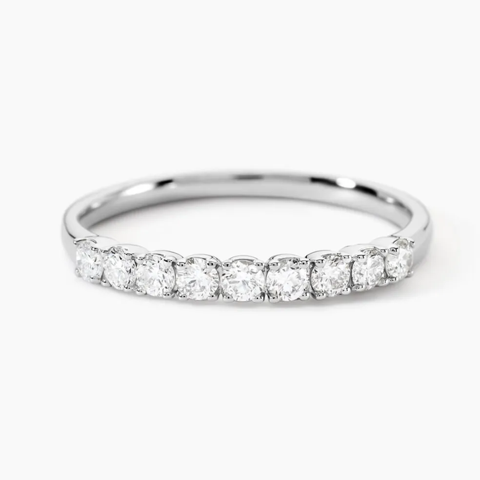 Demi Alliance Hera Platine Blanc Diamant