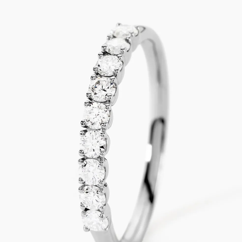 Demi Alliance Hera Platine Blanc Diamant