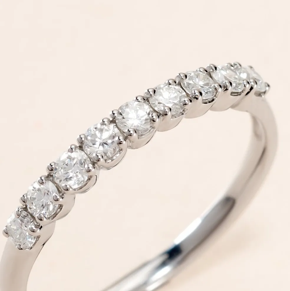 Demi Alliance Hera Platine Blanc Diamant