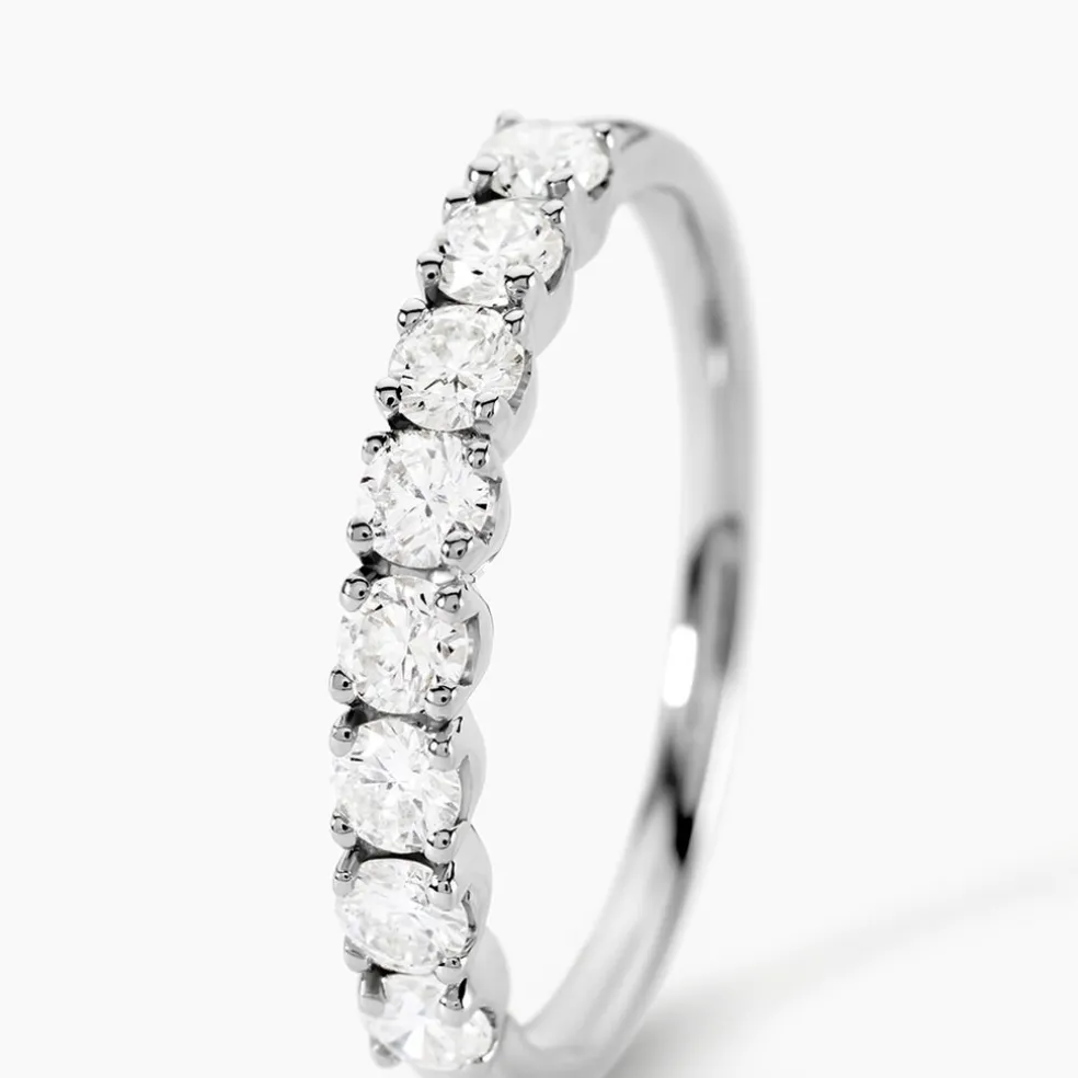 Demi Alliance Hera Platine Blanc Diamant