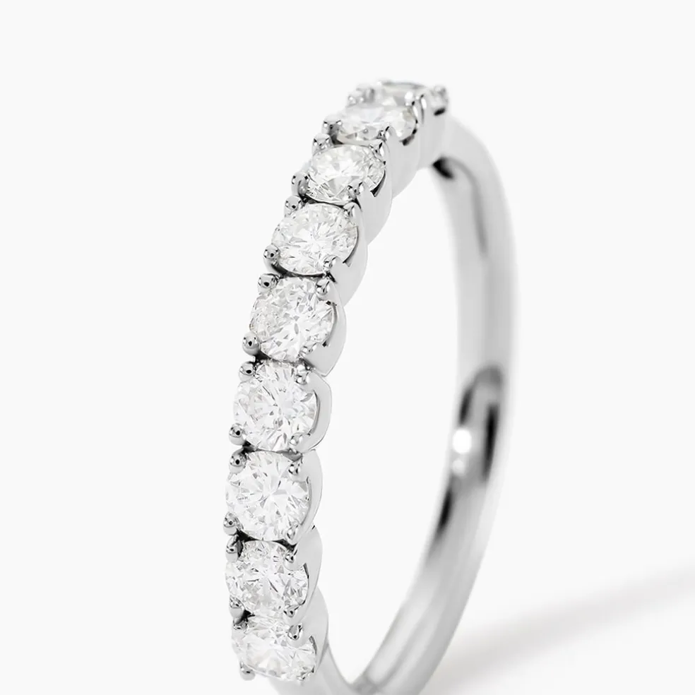 Demi Alliance Hera Platine Blanc Diamant