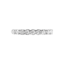 Demi-alliance Or Blanc  Eloisa Diamant Synthetique