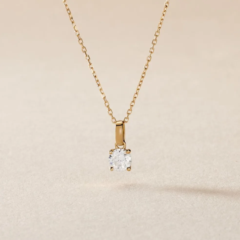 Pendentif Aphrodite Or Jaune Diamant