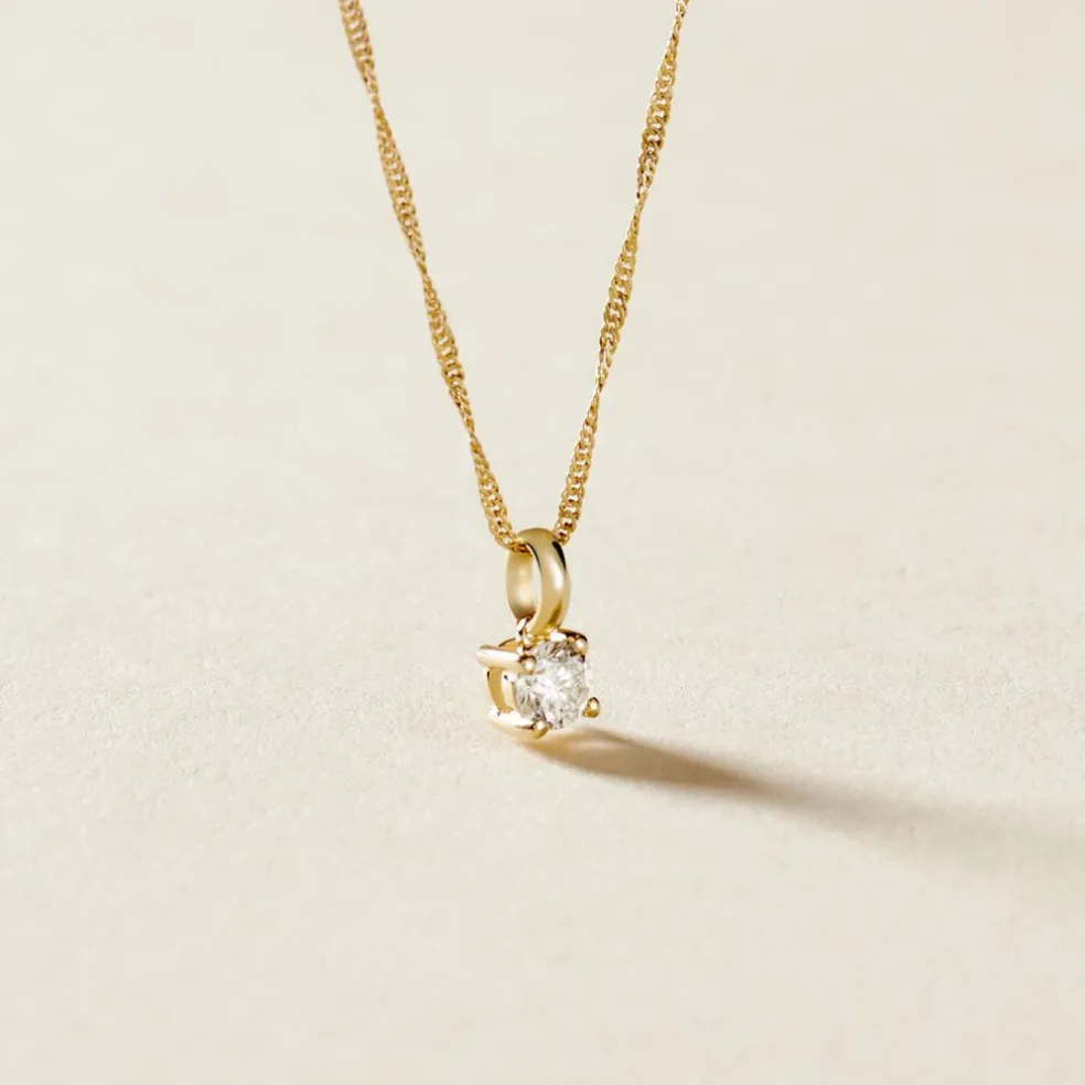 Pendentif Aphrodite Or Jaune Diamant
