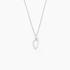 Pendentif Corsica Or Blanc