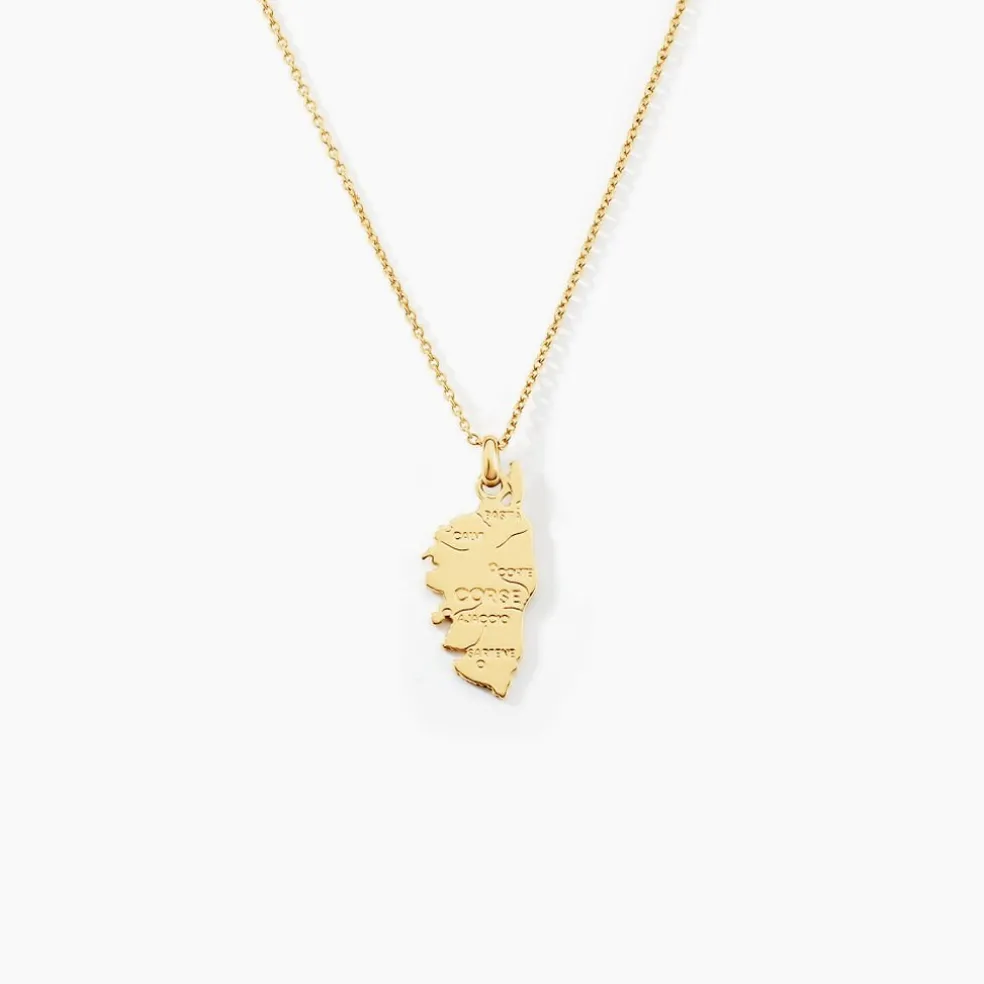 Pendentif Corsica Plaque Or Jaune