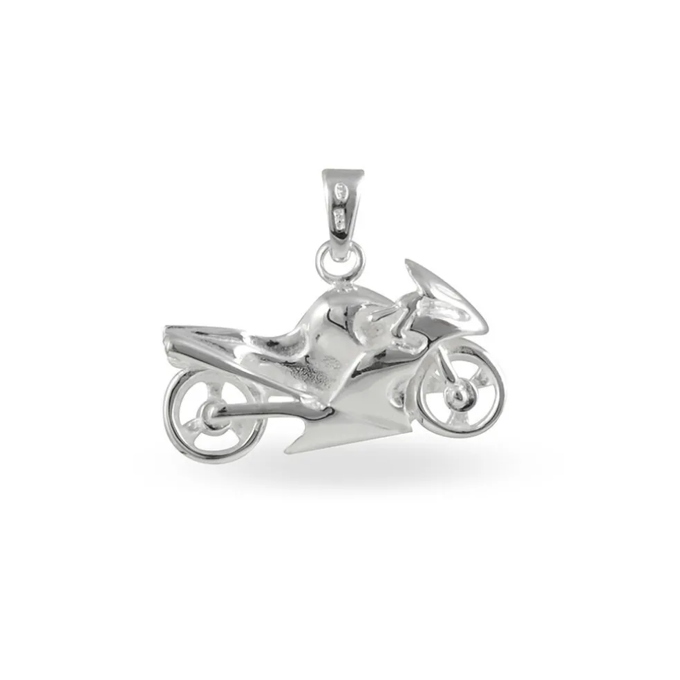 Pendentif Costanza Argent Blanc