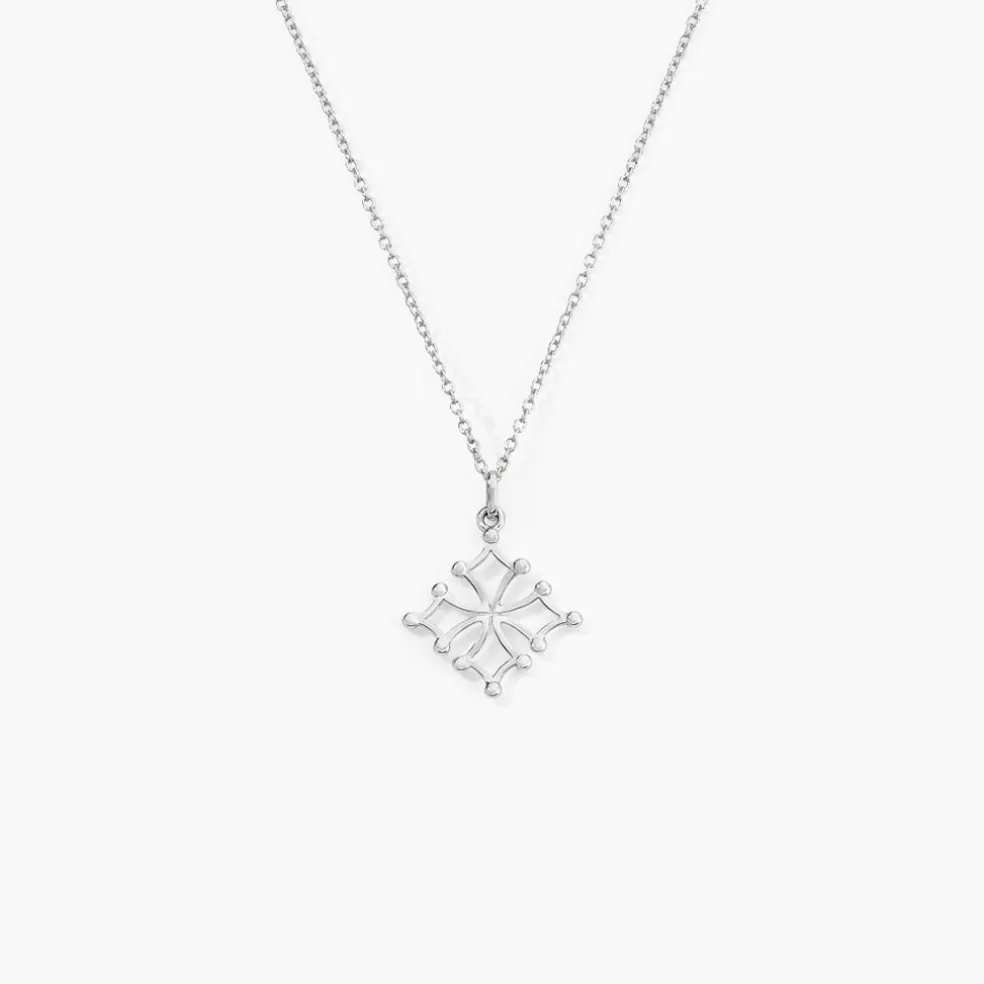 Pendentif Dajo Or Blanc