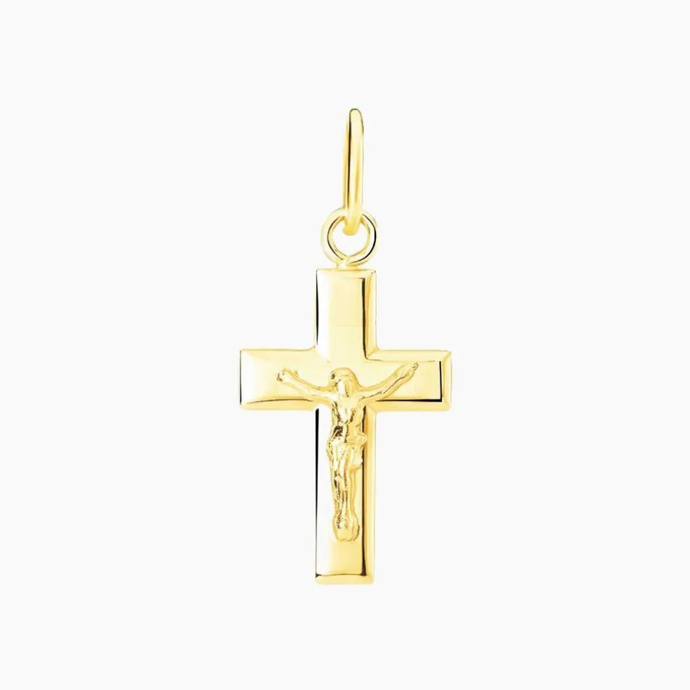 Pendentif Damian Croix Or Jaune