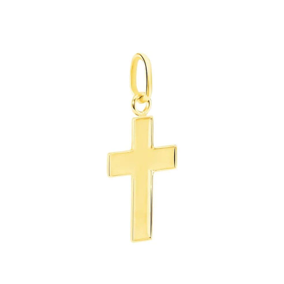 Pendentif Damian Croix Or Jaune