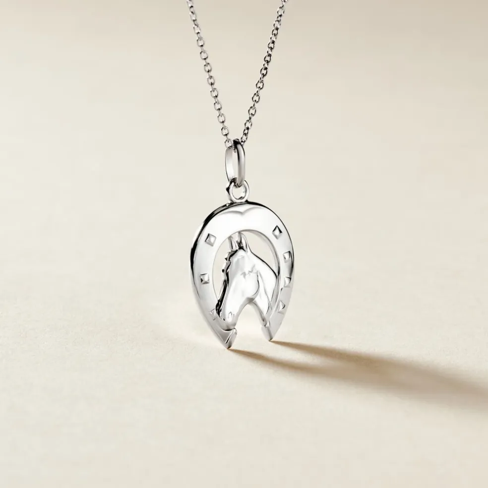 Pendentif Dua Argent Blanc