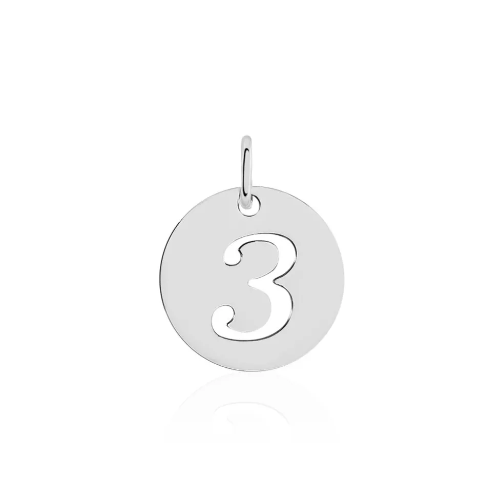 Pendentif Efiso Argent Blanc